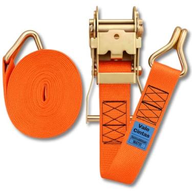 Imagem de Cinta Catraca 1500kg Amarração de Carga em Caminhão Carreta Camionete Moto com Gancho J em Aço Bicromatizado - Vale Cintas (1)