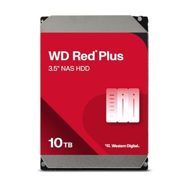 Imagem de Western Digital Disco rígido interno WD Red Plus NAS de 10 TB - 7200 RPM, SATA 6 GB/s, CMR, 512 MB de cache, 8.9 cm - WD100EFGX