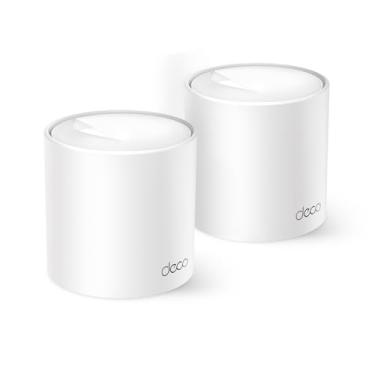 Imagem de [NOVO] TP-Link Deco X10 (2 un.) Sistema Mesh Wi-Fi 6 para casa toda Dual Band AX1500, cobre até 360 m², 120 dispositivos, 2 portas gigabit, instalação por app Deco, Mesh com IA, Controle Parental