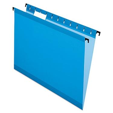 Imagem de Pendaflex Pasta suspensa reforçada SureHook, tamanho carta, azul, 20 por caixa (6152 1/5 BLU)