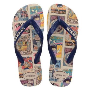 Imagem de Chinelo Unissex Havaianas Disney Classics Personagens, Bege palha, 39/
