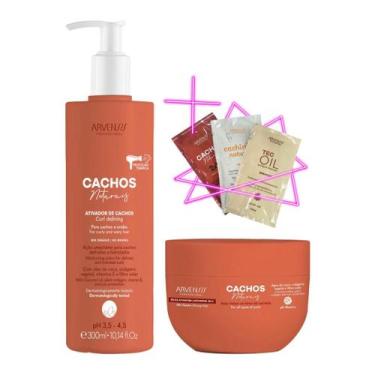 Imagem de Kit Arvensis Cachos Ondulados Ativad Geleia Alta 300ml+250g