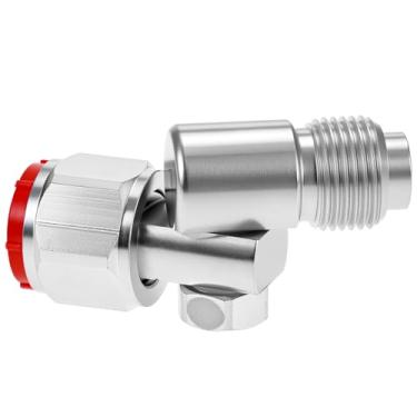 Imagem de QWORK Junta giratória de pistola de pulverização de tinta Airless, junta giratória de rosca de 7/8 polegadas, junta de rotação de 360 graus
