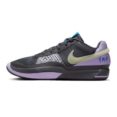 Imagem de Nike Tênis de basquete Ja 1 (FQ4796-001, cinza ferro/flor lilás/azul fotográfico/multicolorido) tamanho 41, Cinza ferro/flor lilás/azul claro/multicor, 41