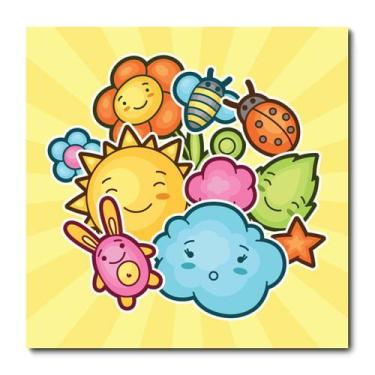 Imagem de Placa Decorativa - Bichinhos - Infantil - 1552plmk - Allodi