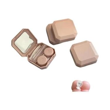 Imagem de Estojo Para Lentes De Contato Coloridas Com Pinça E Bastão De Sucção, 