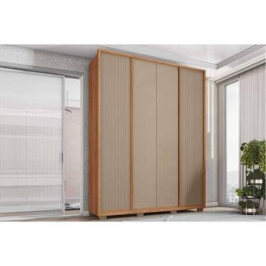 Imagem de Guarda Roupa Solteiro 4 Portas E 3 Gavetas Lior Freijo/sued Mr - Caemmun