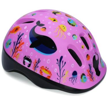 Imagem de Gudook Capacete de bicicleta infantil, capacetes de bicicleta infantil certificados para ciclismo, skate, scooter, patinação, patinação, ajustável e leve para meninos e meninas 3-5-8