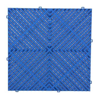 Imagem de YWJLQH Tapete de drenagem interligado para piso de ladrilhos, almofada modular, tapete de drenagem para banheiro, banheira de hidromassagem, Azul