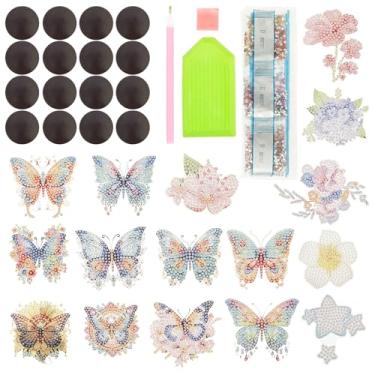 Imagem de XYTZHSAI Ímãs de geladeira Diamond Art Robustos e fáceis de usar Kit de arte de diamante Kit versátil de adesivos de geladeira para sua casa