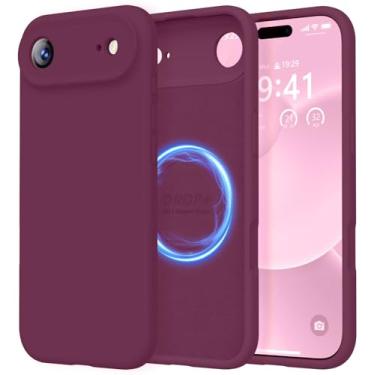 Imagem de LOVE 3000 Capa projetada para iPhone Air, silicone premium [compatível com Magsafe] [forro de microfibra macia antiarranhões] capa protetora à prova de choque para homens e mulheres de 6,5 polegadas