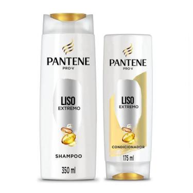 Imagem de Shampoo Pantene Liso Extremo 350ml + Condicionador 175ml, 525ml