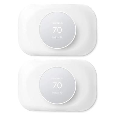 Imagem de Capa para placa de parede compatível com Google Thermostat 2020 - Kit de acabamento de termostato Petrichor Nest, feito para o termostato Google Nest 2020, imperfeições da capa fáceis de instalar