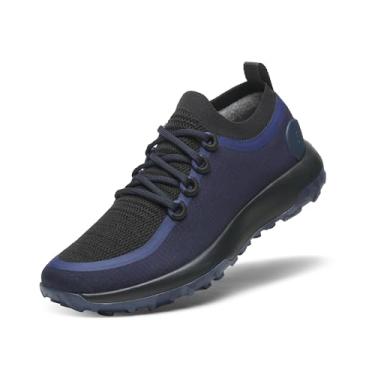 Imagem de Allbirds Tênis de trilha masculino, respirável para todas as trações, Azul marinho, índigo nebuloso (sola preta natural), 40