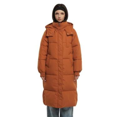 Imagem de Jaqueta puffer PUFFIT Long para mulheres, casaco de inverno espessado 