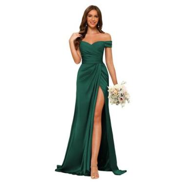 Imagem de Vestido de dama de honra Dessiny Off Shoulder Mermaid Satin 2024