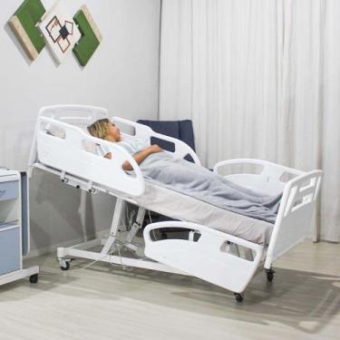 Imagem de Cama Hospitalar Elétrica 9 Movimentos Motorizada Super Luxo Trendelemb