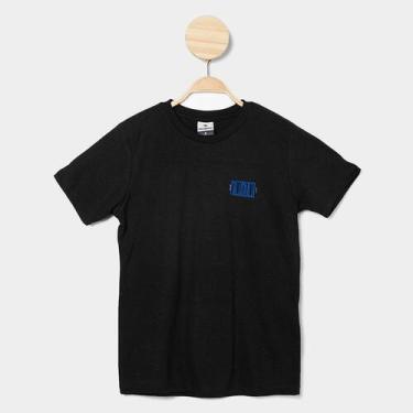 Imagem de Camiseta infantil Nicoboco Básica Pray Menino, Preto, 6A