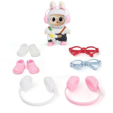 Imagem de Conjunto de acessórios para boneca LABUBU de 6,7 polegadas: fones de o