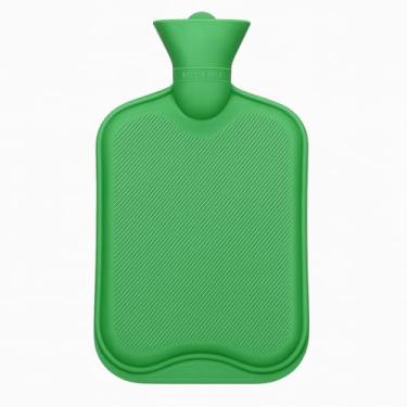 Imagem de Bolsa Térmica de 2 Litros – Compressa de Água Quente e Fria para Cólicas, Dores Musculares e Coluna (Verde)