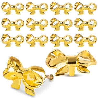 Imagem de 12 puxadores de gaveta de gravata borboleta, puxador de gaveta para armário, mesa, armário, armário, refrigerador de vinho, cozinha, sala de estar, acessórios decorativos para móveis