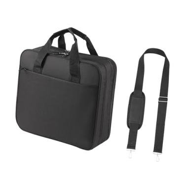 Imagem de harayaa Bolsa de ombro tipo pasta, elegante, organizadora de documentos, versátil, para escritório, bolsa de mão para negócios