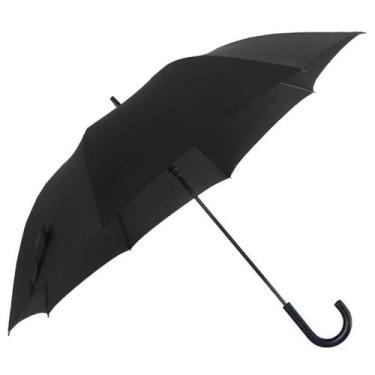 Imagem de Guarda Chuva Reforçado Automático Preto Portaria - ELITE