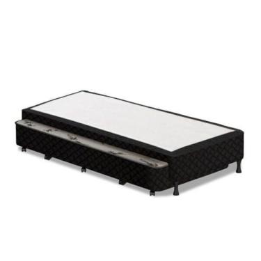 Imagem de Cama Box SOLTEIRO Flora Bicama Black - Molas Bonnel - 096x203 - Gazin,