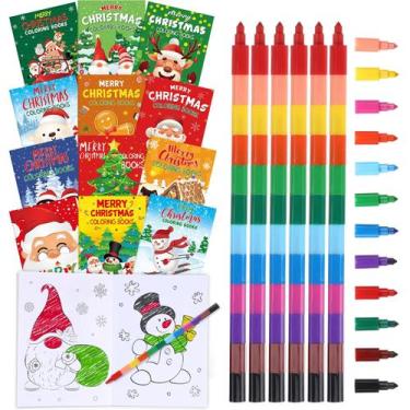Imagem de Livro de colorir Funrous Christmas com 24 lápis de cor para crianças x