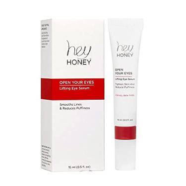 Imagem de Hey Honey Open Your Eyes Lifting Eye Serum | Creme sob os olhos para olheiras e inchaço | Hidratação ao redor dos olhos | Adequado para pele sensível com envelhecimento | Proporciona uma aparência