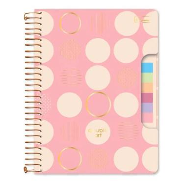 Imagem de Caderno Colegial Espiralado Criativo Capa Cartao Com Blocos Autocolant