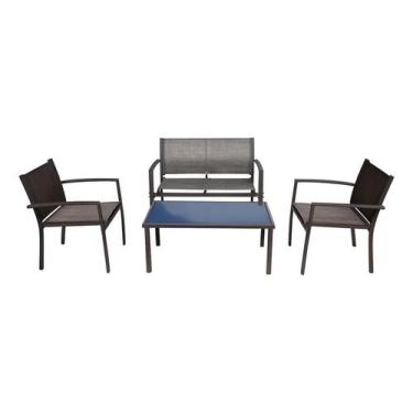 Imagem de Conjunto terraco relax 4 pecas cinza conthey - n253037259