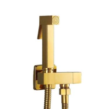 Imagem de Ducha Higiênica Banheiro Lavabo Luxo Alto Padrão Acabamento Inox 304 C