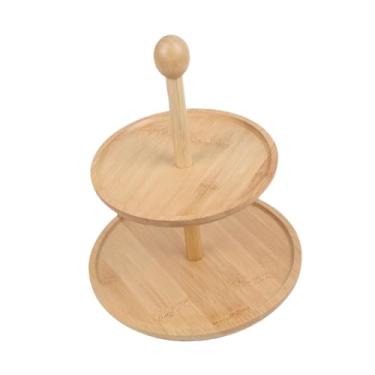 Imagem de FytStycale Suporte para cupcakes, torre de sobremesas, centro de mesa com bandejas em camadas, expositor de cupcakes para festa de chá ou aniversário, Redondo