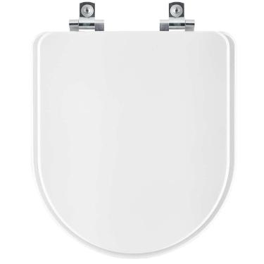 Imagem de Assento Sanitario Laqueado Soft Close Turquesa Branco para vaso Pettra 6lpf