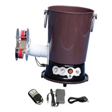 Imagem de oshhni Robô de Tênis de Mesa, Máquina Robótica de Ping Pong para Jogar Sozinho, com Controle Remoto, Dispositivo Elétrico de Treinamento, Cinza