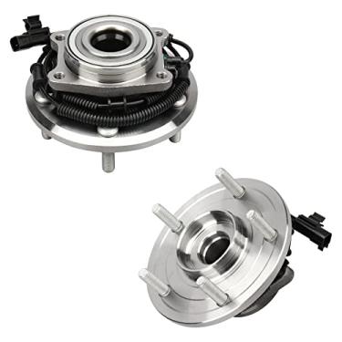 Imagem de Conjunto de cubo e rolamento de roda traseira DRIVESTAR 512360 para Chry Town & Country/Dodge 08 09 10 11 12 Grand Caravan, 09-12 Volkswagen Routan com ABS (par)