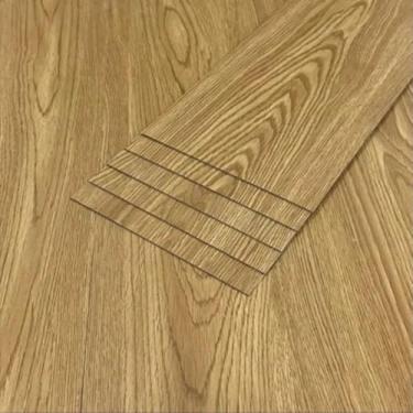 Imagem de 20 Placas Piso Cobre 1.00m² Revestimento Auto Colante Mdf Adesivo Lavável Madeira 45x11-cm(Freijó,20 Placas - 1.00m²)