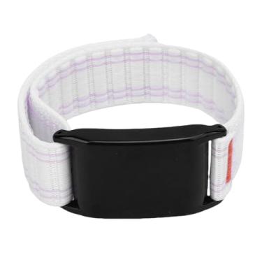 Imagem de ZJchao Ajustável Watch Band Watch Strap Pulseira para WHOOP 4.0 Leve Nylon Loop Confortável Secure Fit 14-22cm (Rosa branco)