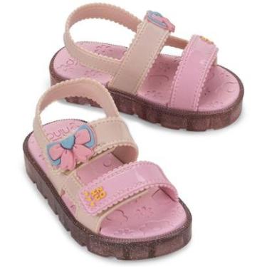 Imagem de Sandália Infantil Zaxynina Fofinha - Rosa e Nude - 22-Feminino