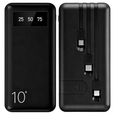 Imagem de Power Bank 10000mAh Portátil com Carregamento Rápido – Energia Segura e Leve para o Dia a Dia, Design Slim e Compatível com iPhone, Samsung, Xiaomi (Preto)