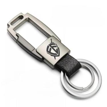 Imagem de Chaveiro Mosquetão Metal Personalizado Escudo Da Fé - Luxo F - Keychai