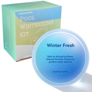 Imagem de Kit de fechamento de piscina para piscina acima do solo e do solo, kit de inverno de piscina, fácil de usar para inverno de piscina até 20.000 galões, 1 pacote