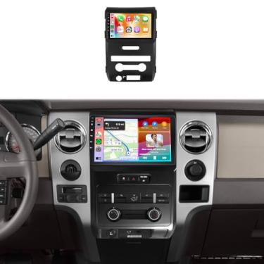Imagem de Rádio estéreo de carro 4G + 64G para Ford F150 2009-2014, tela sensível ao toque IPS de 9 polegadas/Android 13/Wireless CarPlay/Android Auto/DSP 32 EQ/Navegação GPS/WiFi/5.0Bluetooth/FM/RDS/SWC/AHD