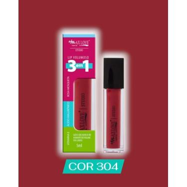 Imagem de Gloss 3 em 1 Rosa Mosqueta Max Love  Volume e Hidratação Cor:50030001/