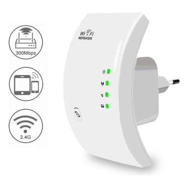Imagem de Repetidor Wifi Extensor Amplificador Wireless Sem Fio Rede Cor Branco 