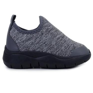 Imagem de Tênis Infantil Menino Novopé Calce Facil Cinza Nero - 10001-Masculino