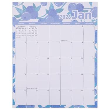 Imagem de Calendário Magnético 2026, Calendário Mensal Grande Destacável de 36,6x29cm com Forte Ímã na Parte Traseira Janeiro 2026 a Dezembro 2026 Organizador Perfeito para Geladeira (Tema de Frutas)
