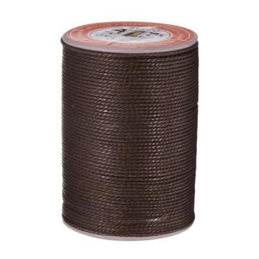 Imagem de Cordão de cera premium para fazer pulseiras, fio encerado de 60 metros, corda de pulseira de poliéster encerado para costurar colar e macramê DIY artesanato