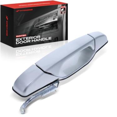 Imagem de A-Premium Maçaneta externa pintada com motorista traseiro esquerdo compatível com Chevy, GMC e Cadillac - Silverado 1500 Avalanche Suburban Sierra 2500 3500 HD Yukon XL Escalade ESV EXT, Silver Birch